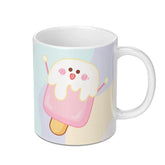 Cute Ice Cream Mug, Kawaii Foodie Gift, Pastel Aesthetic Coffee Mug, Dessert Lover Present, Summer Drinkware, Sweet Treat, Novelty Mugs - Tawshia